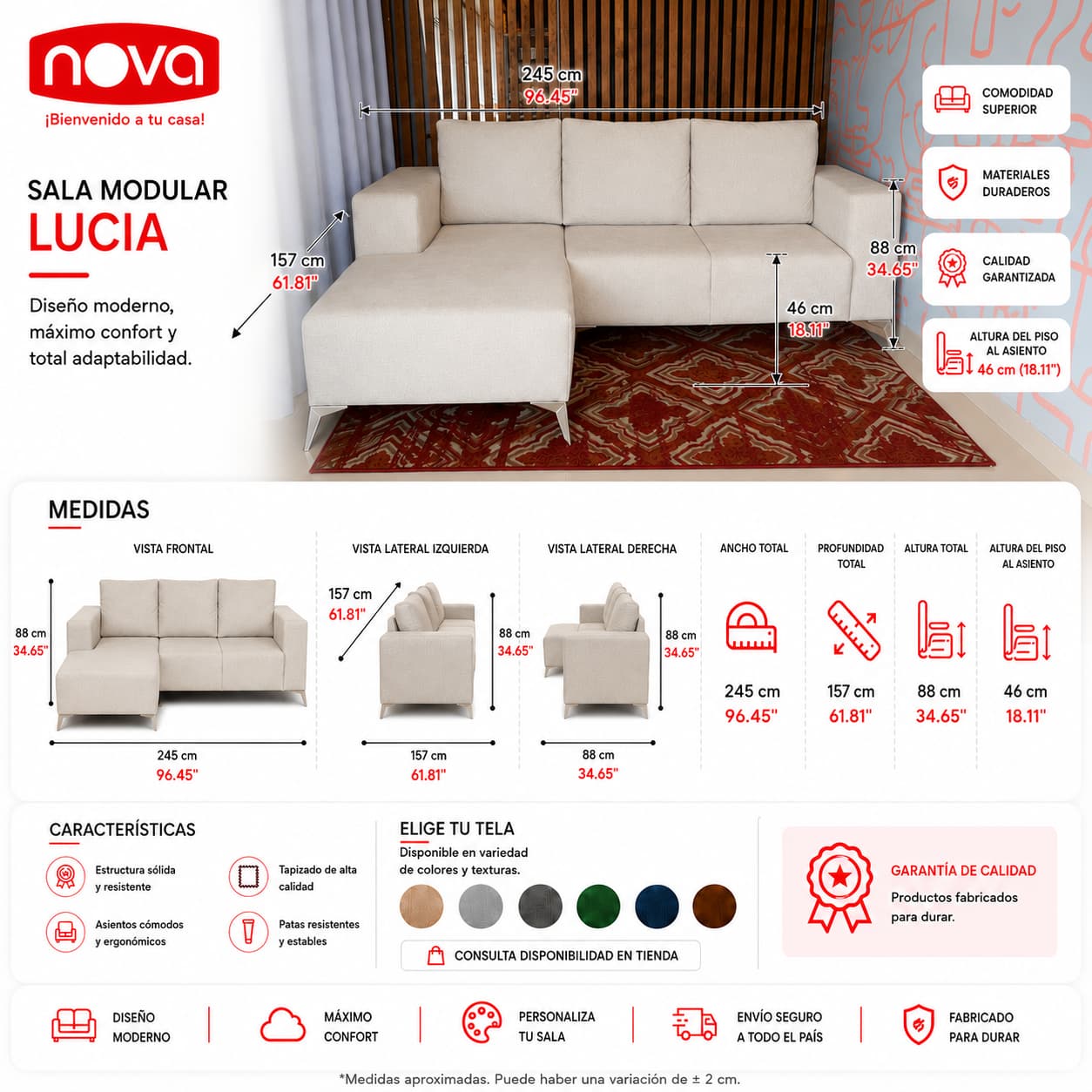 JUEGO DE SALA LUCIA - Imagen 3
