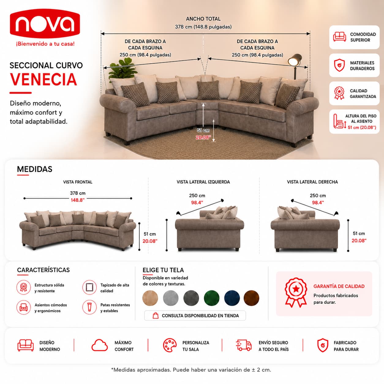 JUEGO DE SALA CURVO - Imagen 3