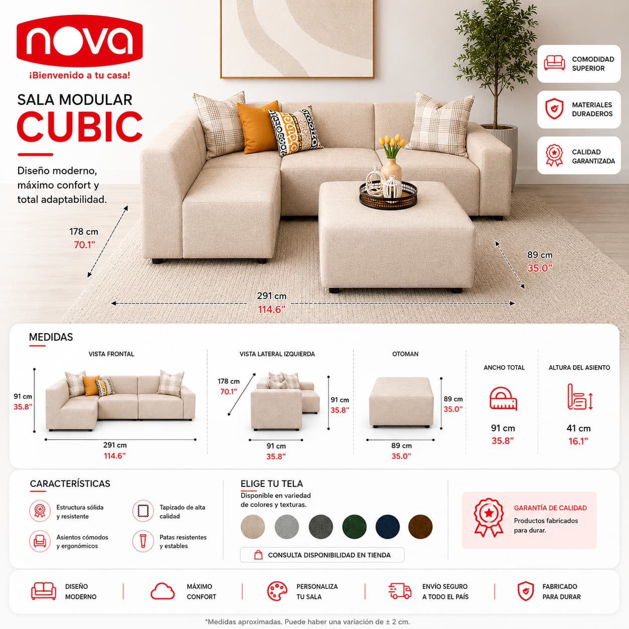 JUEGO DE SALA CUBIC - Imagen 2