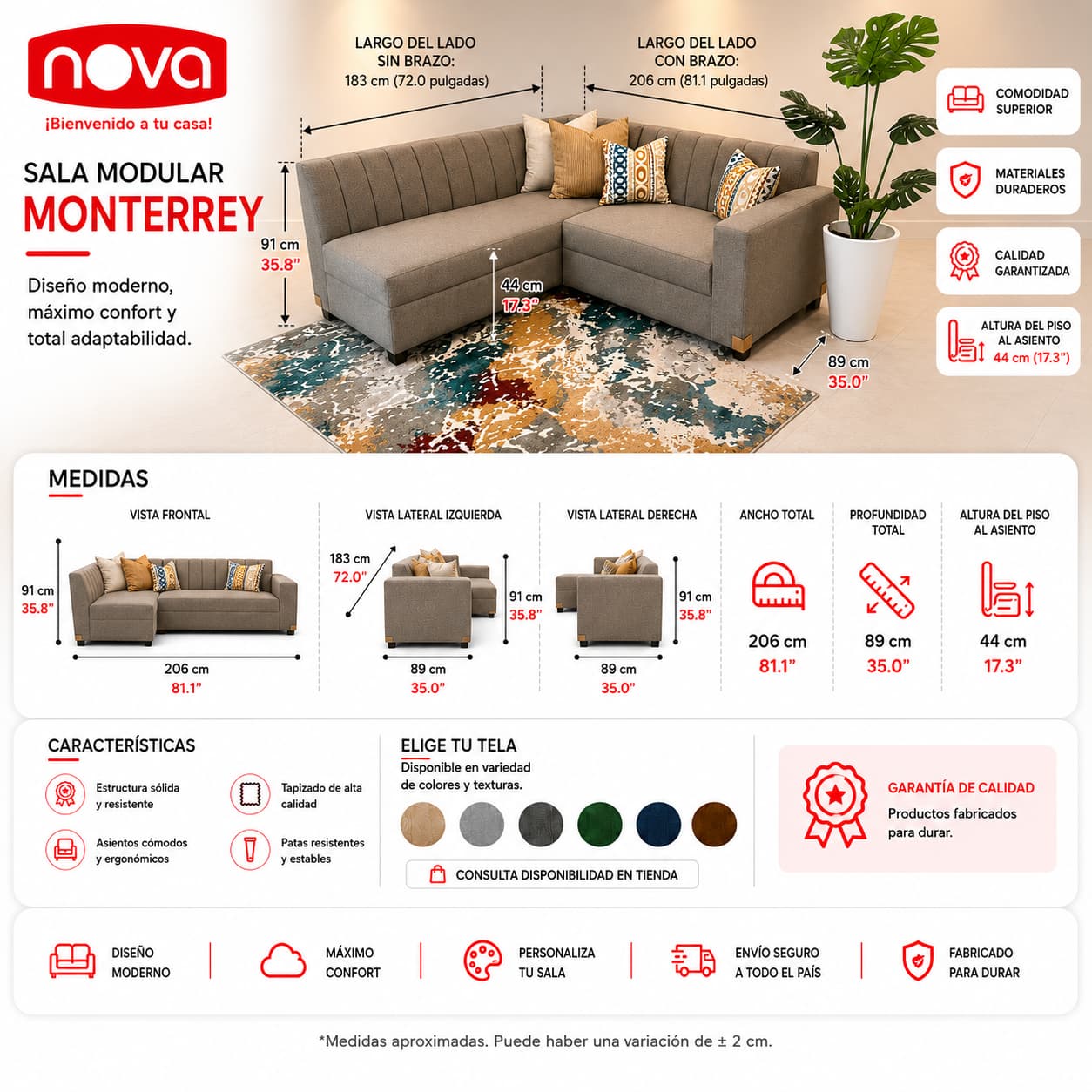 JUEGO DE SALA MONTERREY - Imagen 3