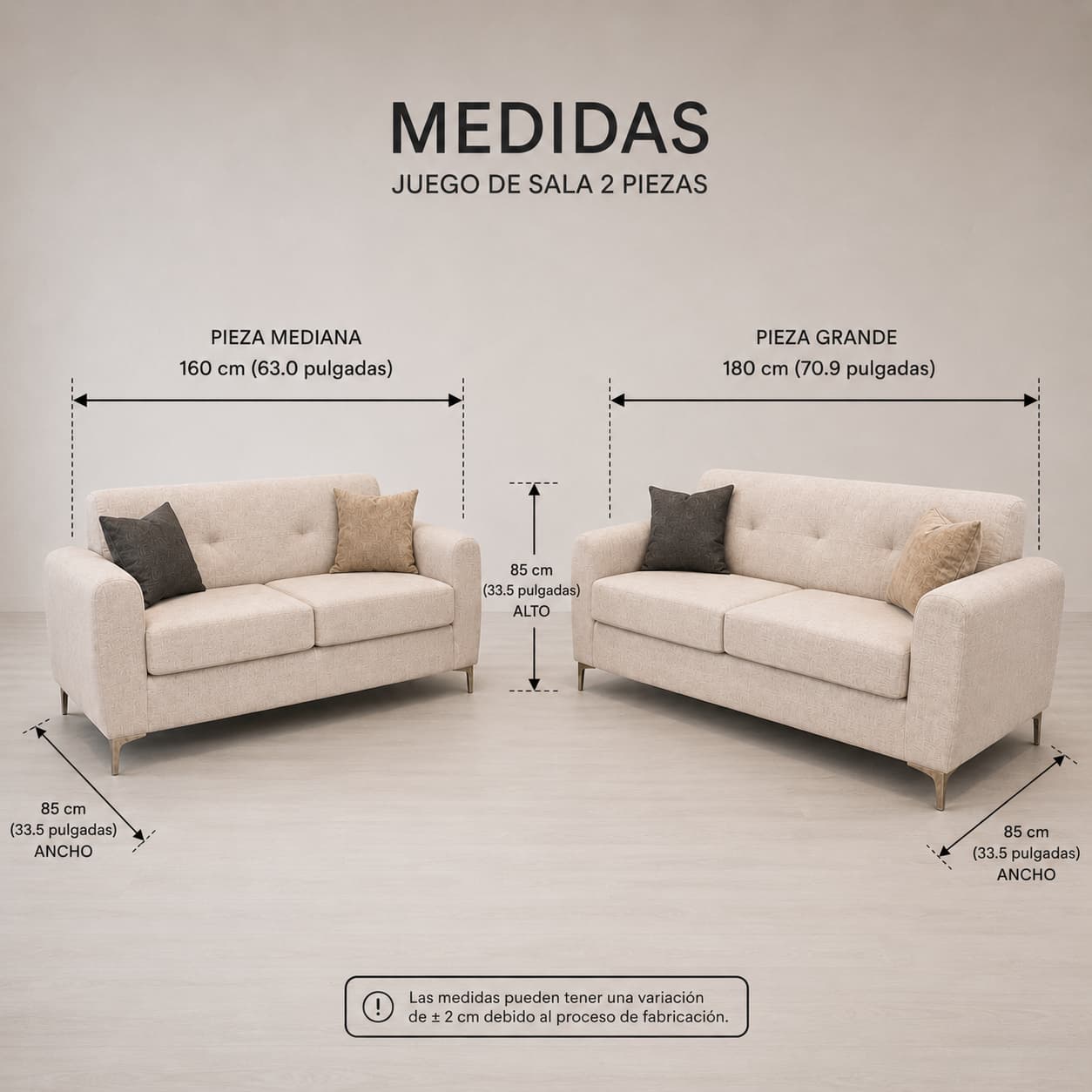 JUEGO DE SALA VENECIA - Imagen 2